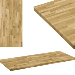 Dessus de table Bois de chene Rectangulaire 44 mm 100x60 cm