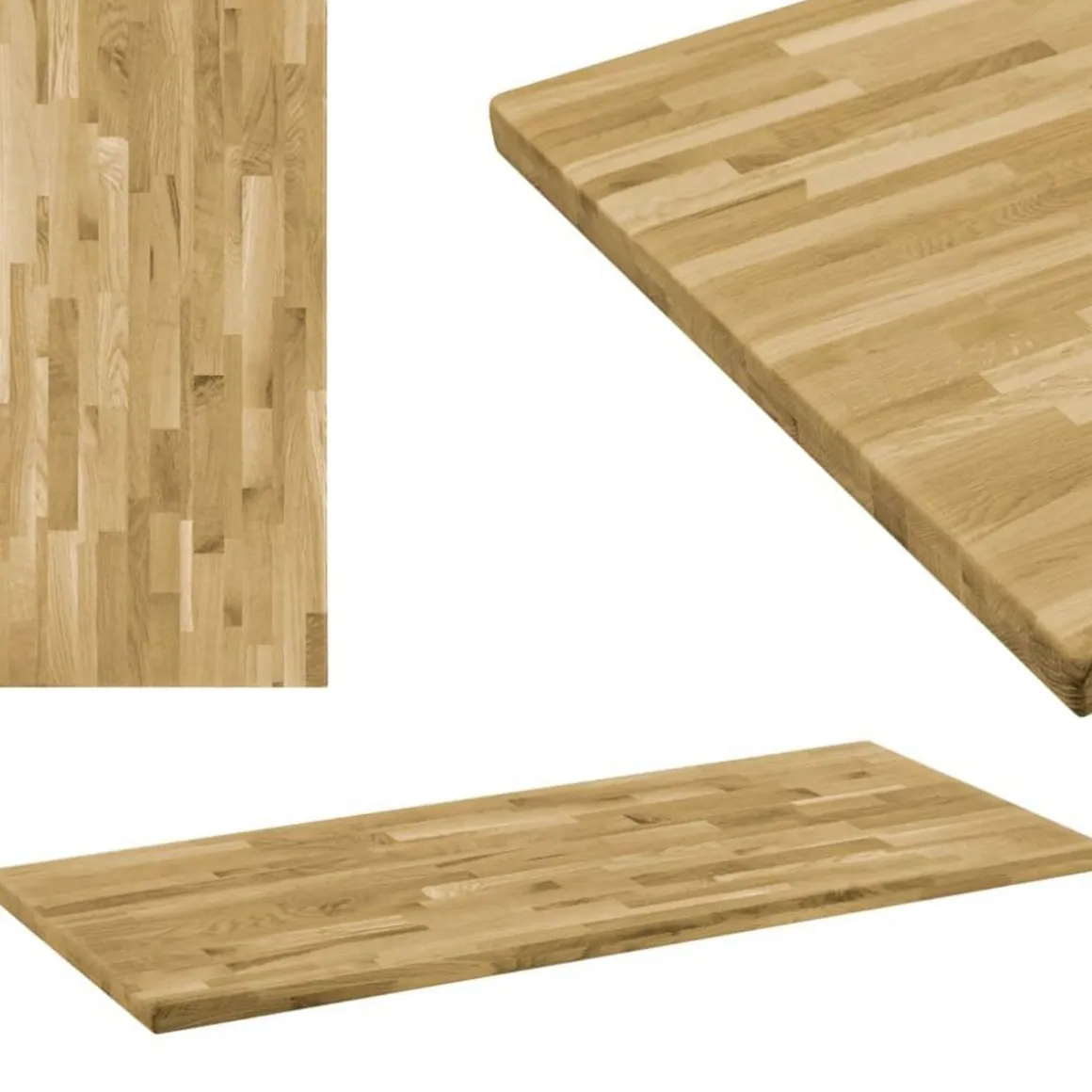 Dessus de table Bois de chene Rectangulaire 44 mm 100x60 cm