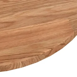 Dessus de table rond Marron clair Ø80x1,5 cm Bois chene traite