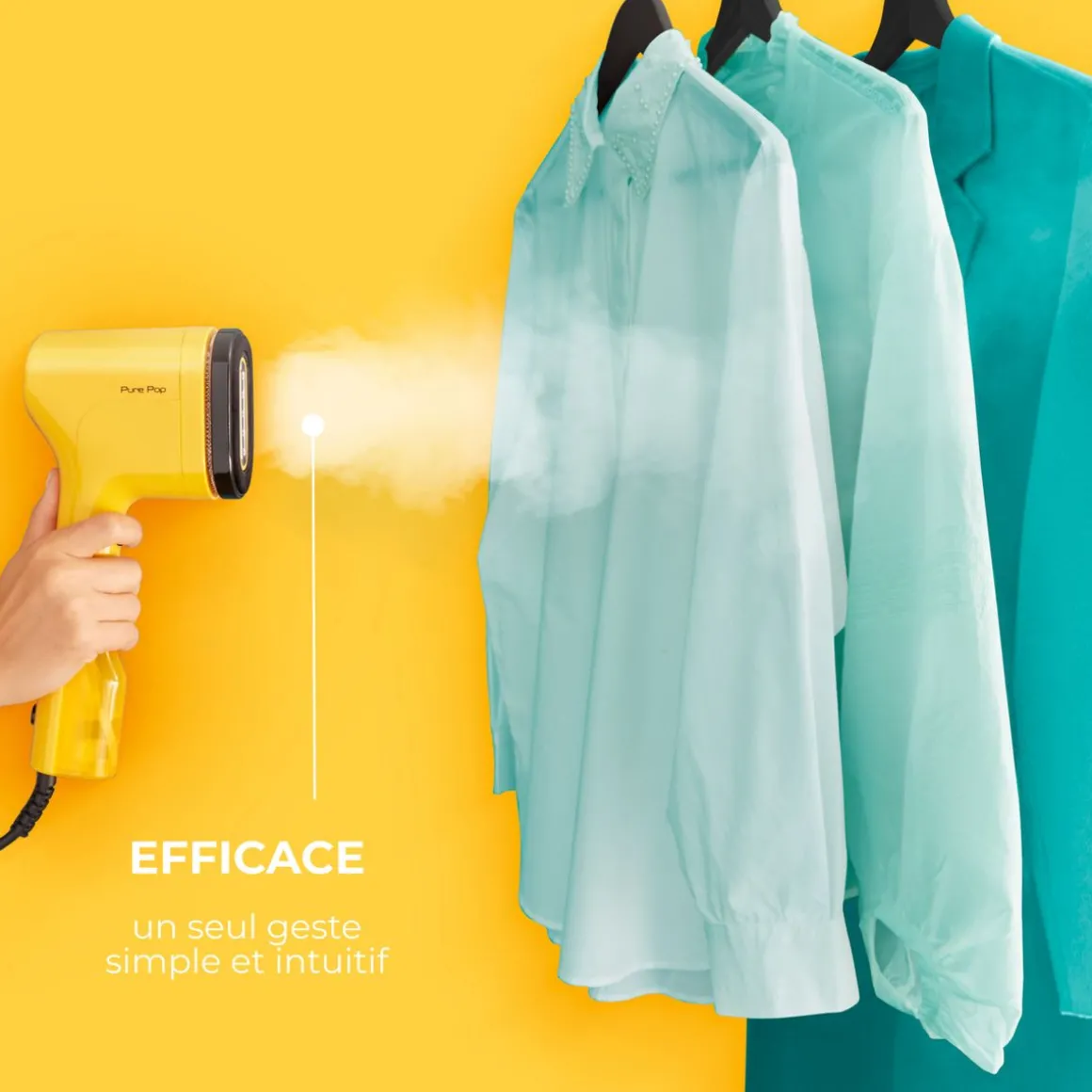 Défroisseur à main Pure POP DT2026 - Jaune