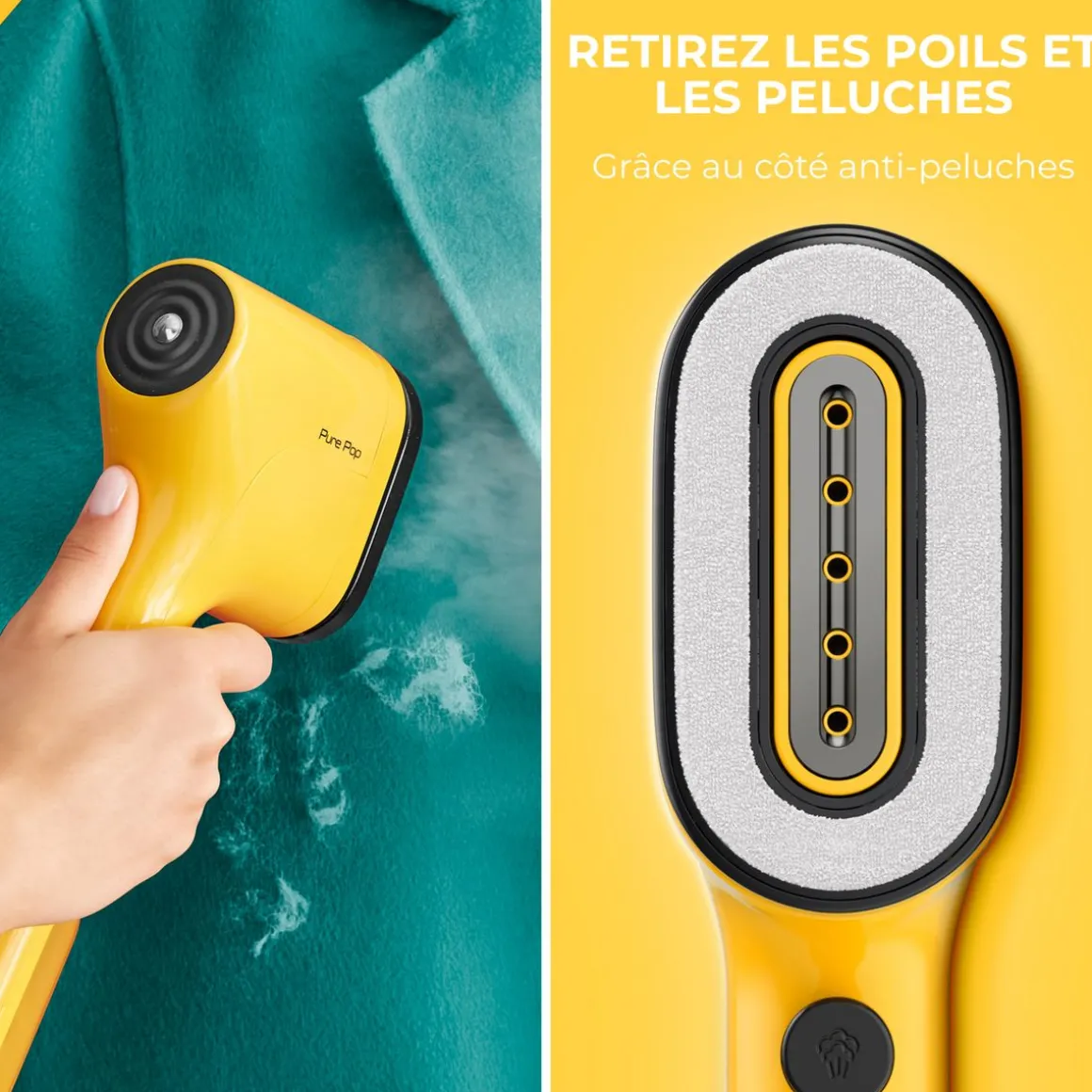 Défroisseur à main Pure POP DT2026 - Jaune