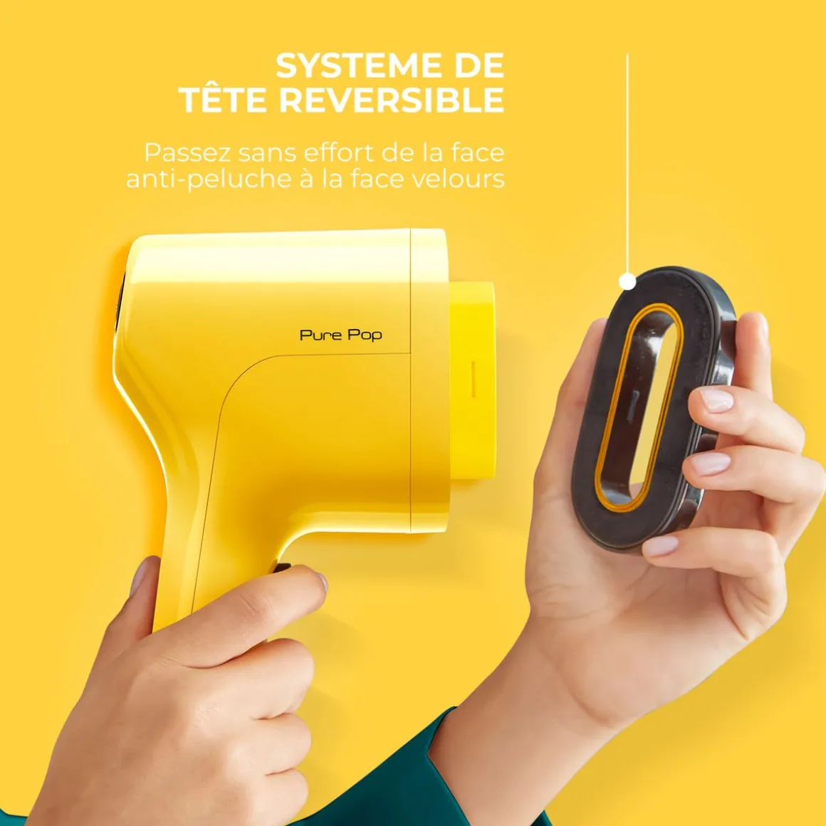 Défroisseur à main Pure POP DT2026 - Jaune