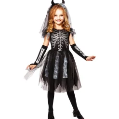 Déguisement - Squelette Pailleté - Fille - 5/7 ans (110 à 122 cm)