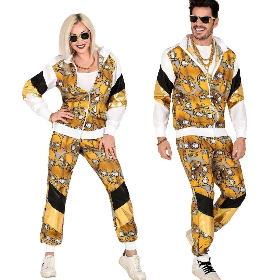 Déguisement cranes noir/or - Adulte - XXL