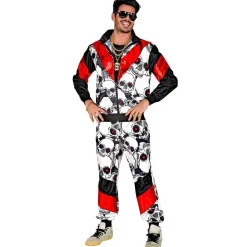 Déguisement cranes noir/rouge - Adulte - M