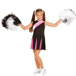 Déguisement Pom Pom Girl Noir et Rose - Fille - 8/10 ans (128 à 140 cm)