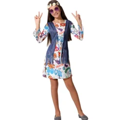 Déguisement Robe Hippie - Fille - 10/12 ans (140 à 152 cm)