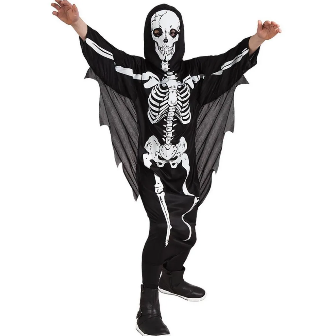 Déguisement squelette effrayant - Enfant - 7/9 ans (122 à 134 cm)