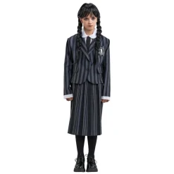 Déguisement Uniforme Noir & Gris Mercredi - Fille - 11/12 ans (145 à 152 cm)