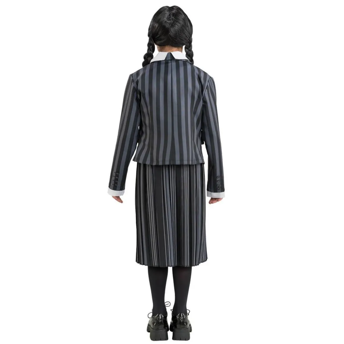 Déguisement Uniforme Noir & Gris Mercredi - Fille - 11/12 ans (145 à 152 cm)