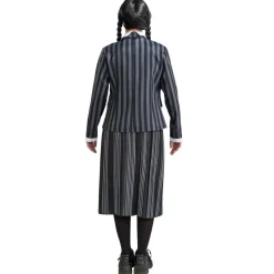 Déguisement Uniforme Noir & Gris Mercredi - Fille - 11/12 ans (145 à 152 cm)