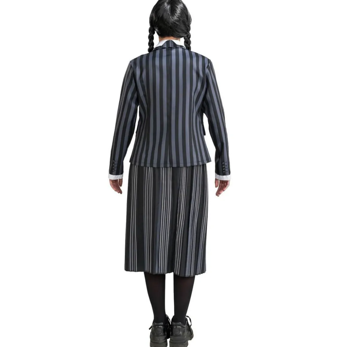 Déguisement Uniforme Noir & Gris Mercredi - Fille - 13/14 ans (158 à 164 cm)