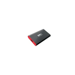 Disque dur externe SSD X210 512 Go - USB 3.2 - Noir et rouge