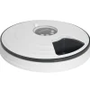 Distributeur de nourriture chat chien - distributeur automatique programmable - 6 compartiments - écran LED - fonction musicale intégrée - ABS gris blanc