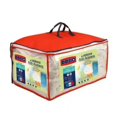 DODO Couette 4 saisons anti-acariens - 220 x 240 cm - Blanc