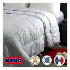 DODO Couette 4 saisons anti-acariens - 220 x 240 cm - Blanc