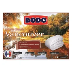 DODO Couette chaude 400gr/m2 VANCOUVER 220x240 cm blanc