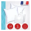 DODO Pack 2 oreillers tendance 60x60cm + 2 protege oreillers imperméable 60x60 cm - Garnissage 100% Polyester