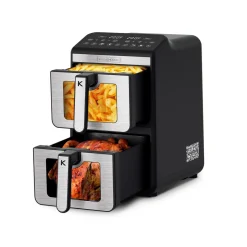 Double friteuse à air verticale AIRFLOW11 - Noir