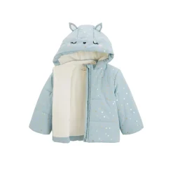 Doudoune bébé intérieur polaire avec capuche Alma