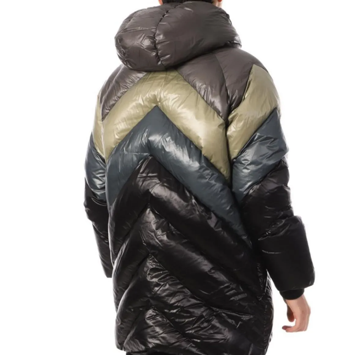 Doudoune Longue /Kaki Homme Jott Combo Sauge