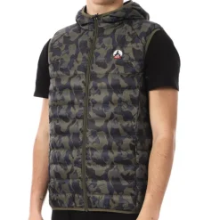 Doudoune sans manches /Vert Homme Jott Pat Camo
