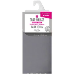 Drap Housse Oscar 140x190cm Anthracite