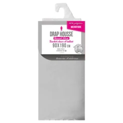 Drap Housse Oscar 90x190cm Gris Clair