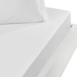 Drap housse bonnet 40 cm en percale coton SOFT PERCALE PLUS