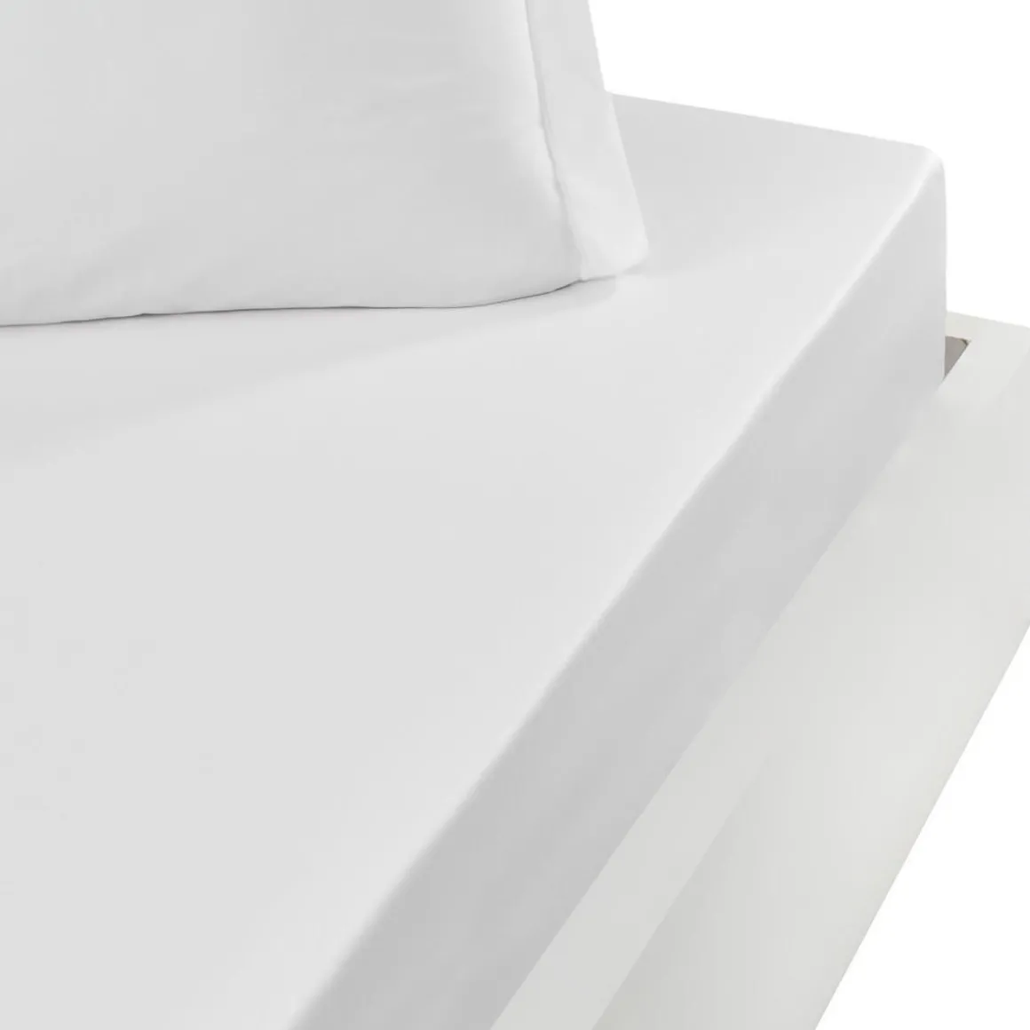 Drap housse bonnet 40 cm en percale coton SOFT PERCALE PLUS