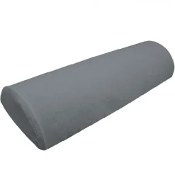 Drap housse de protection en éponge pour coussin demi-rond 66 cm x 22 cm x 12 cm de table de massage - Gris