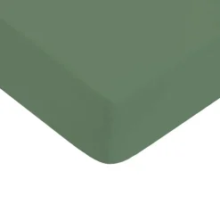 Drap housse en coton 57 fils uni
