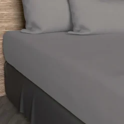 Drap housse en coton uni 57 Fils/cm2 par SOLEIL D'OCRE