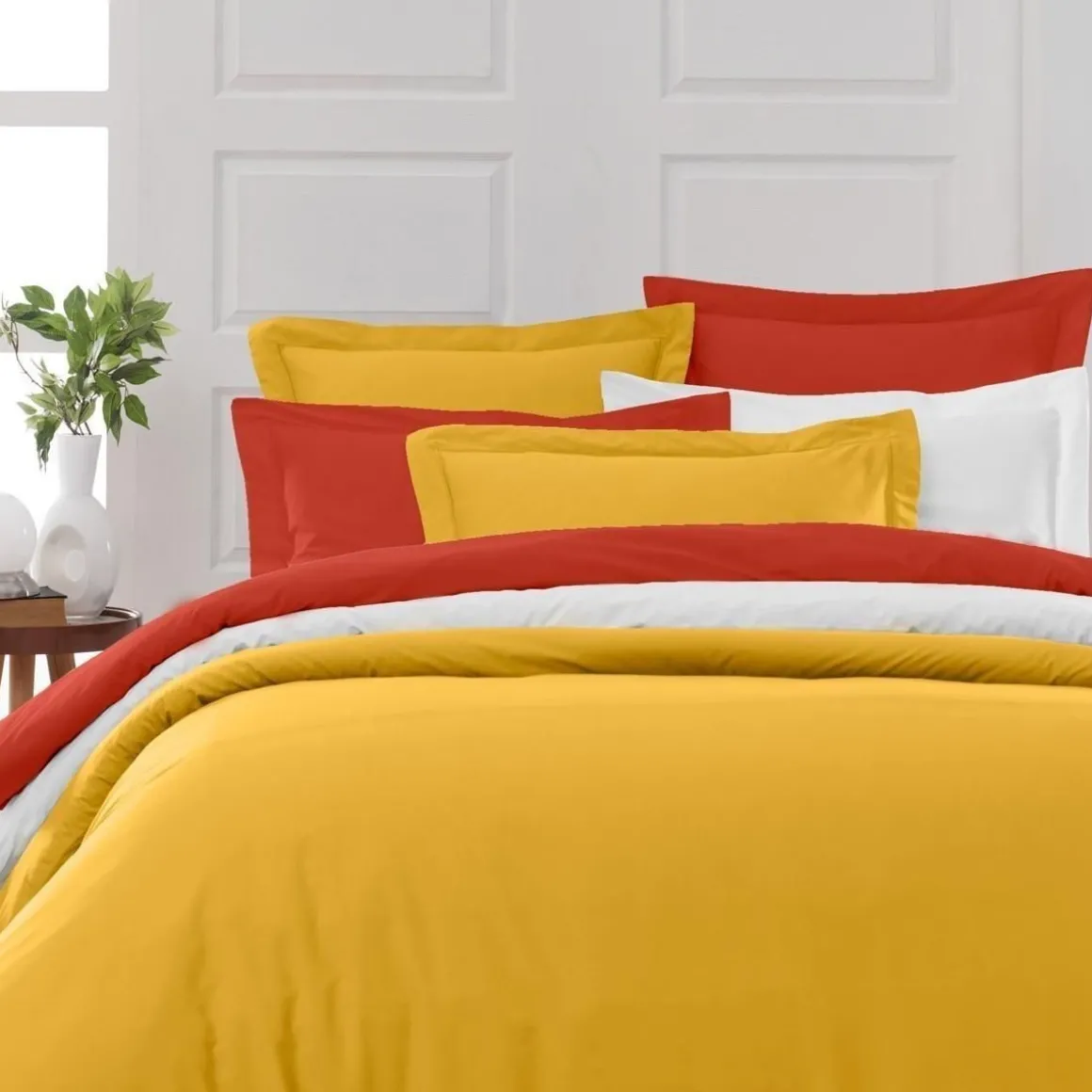 Drap housse en percale de coton bonnet 30 cm SOFT PERCALE