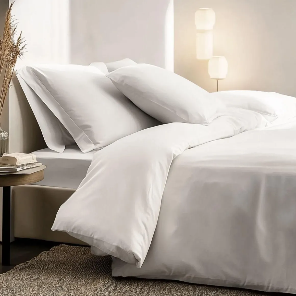 Drap housse Percale de coton thermorégulée