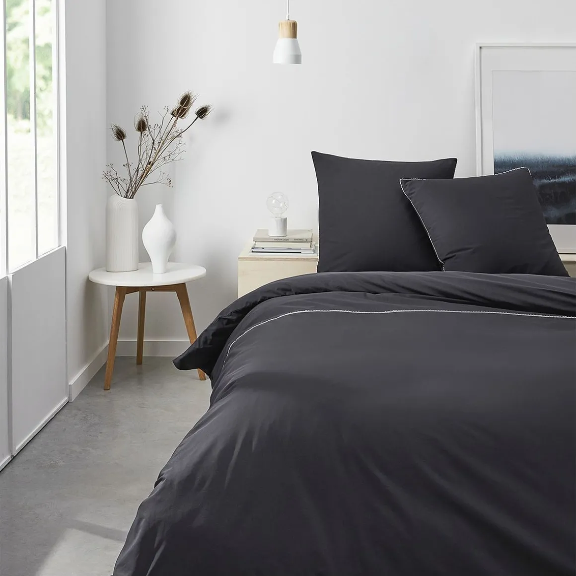 Drap Housse uni en Percale de coton