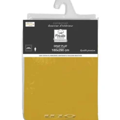 Drap Plat Percaline 180x290cm Ocre