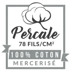 Drap Plat Percaline 240x300cm Bleu