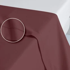 Drap plat en coton 57 fils
