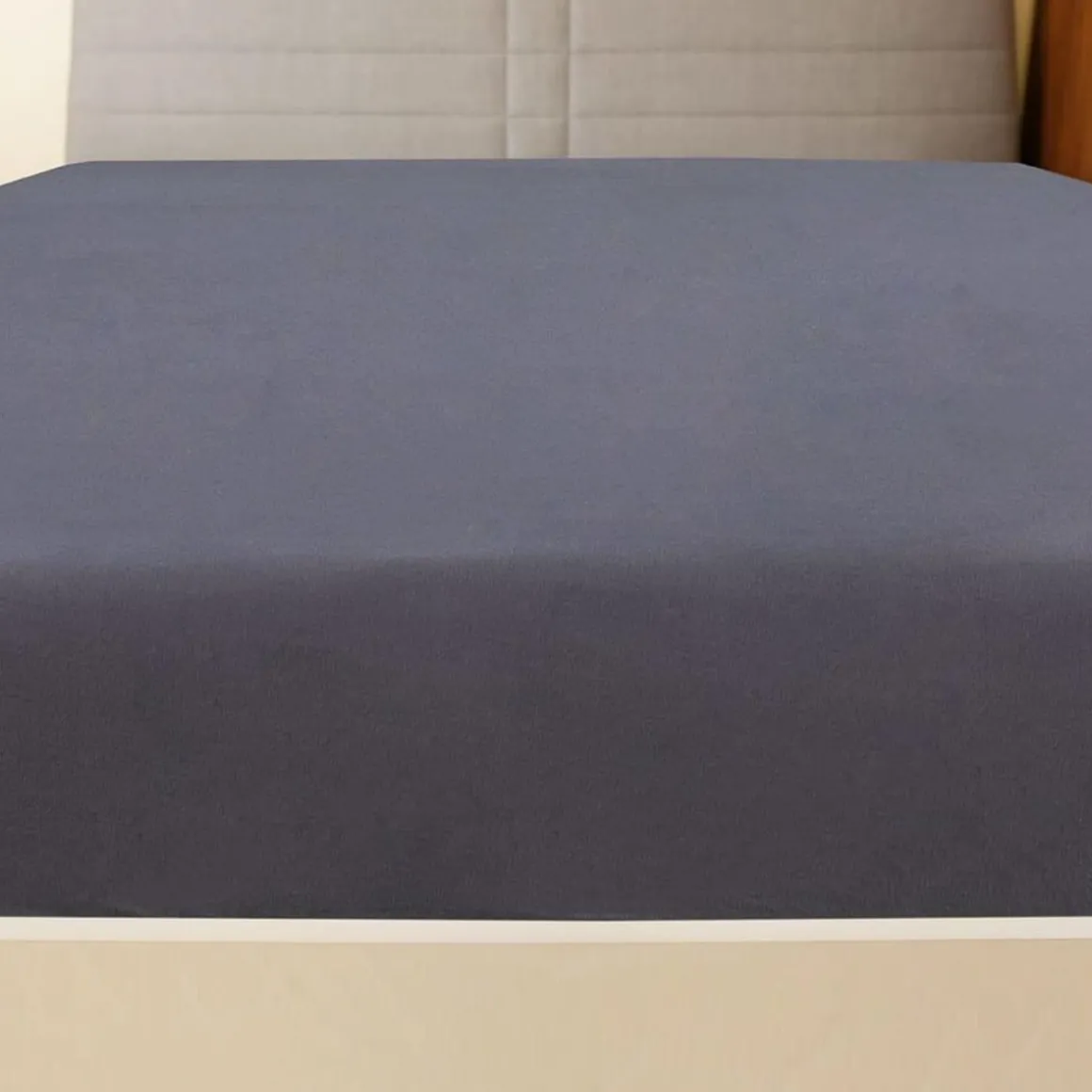 Drap-housse Jersey Anthracite 90x200 cm Coton