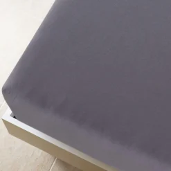 Drap-housse Jersey Anthracite 90x200 cm Coton