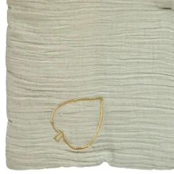 Édredon gaze de coton 100x140 vert