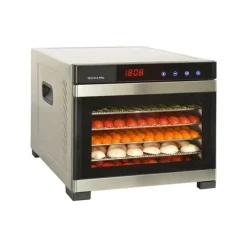 Déshydrateur fruits et légumes 6 plateaux inox - secco6pro