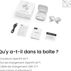 Ecouteurs OpenFit Air Blanc