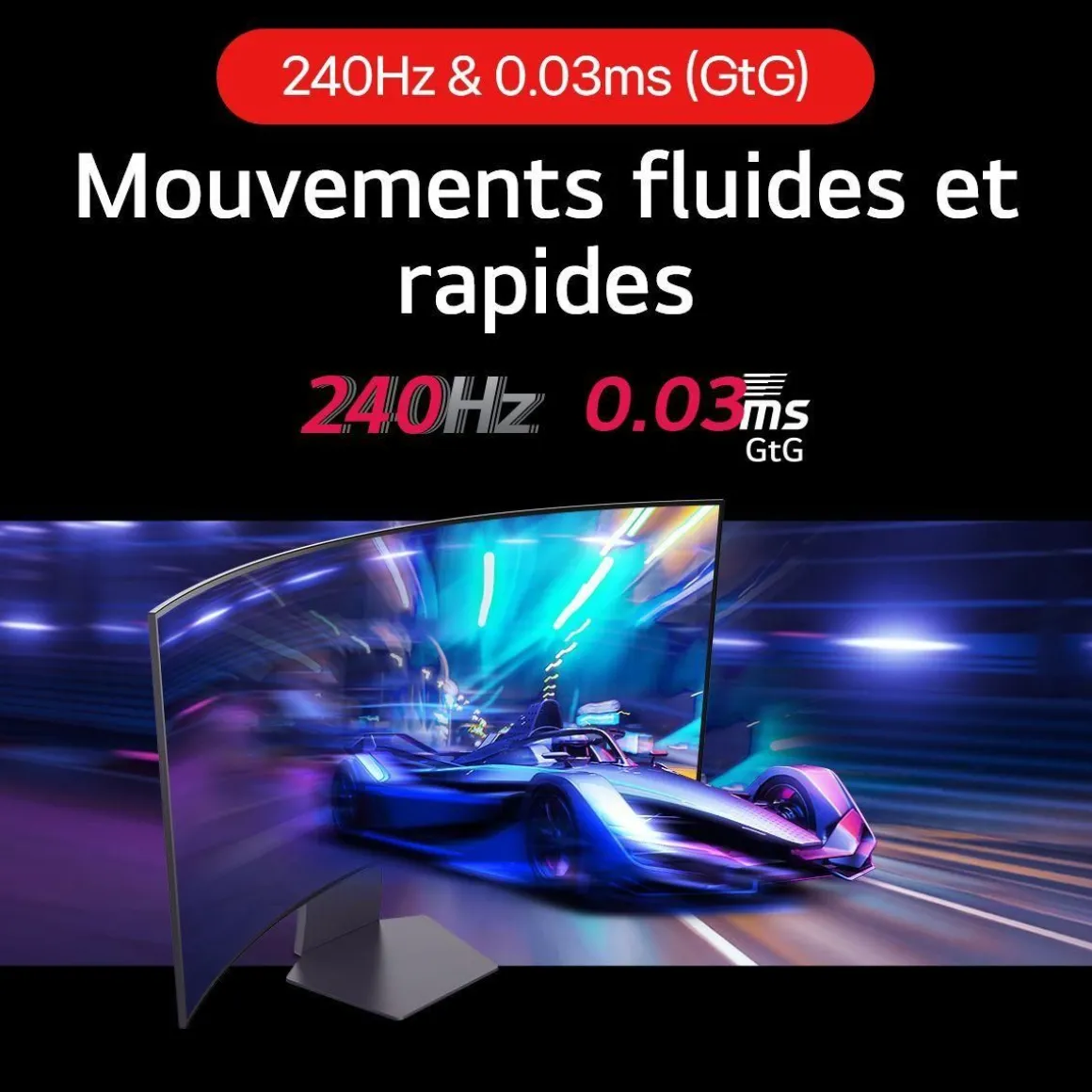 Ecran PC Gamer UltraGear 27GS95QE-B Plat 27'' OLED