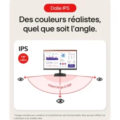 Ecran PC 24MR400-B Plat 24'' IPS