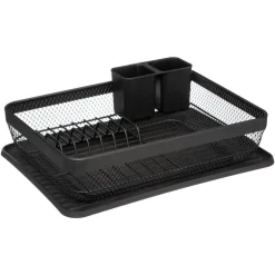 Egouttoir 1 niveau en métal Mayaj - Noir