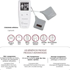 Electrostimulation 3 en 1 (ems/tens/mass) - TRIOCARE+