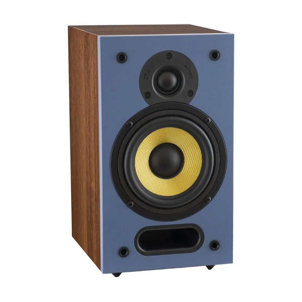 Enceinte bibliothèque ARIANE 1 Bleu/Noyer x2