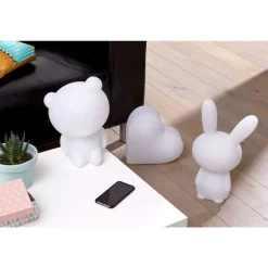 Enceinte portable Bluetooth lumineuse - Blanc - Luminus Licorne